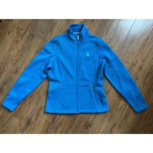 Spyder Blue Core Ribbed Jacket